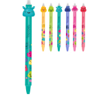 Colorino Pióro zmywalne Jelly Heads tm.zielone, niebieski wkład 0,5 mm
