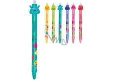 Colorino Pióro zmywalne Jelly Heads tm.zielone, niebieski wkład 0,5 mm