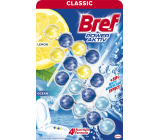 Bref Power Aktiv Lemon WC blok pro hygienickou čistotu a svěžest Vaší toalety, zbarvuje vodu, 2 x 50 g + Ocean WC blok 2 x 50 g