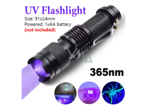 Svítilna LED UV, ultrafialové černé světlo 365 detektor skvrn od moči domácích mazlíčků