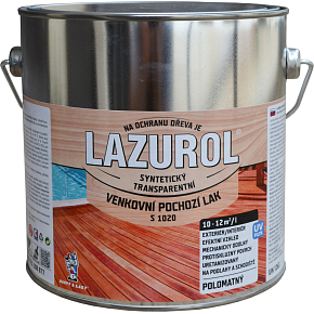Lazurol S1020 lak do podlahy na dřevo półmat, bezbarwny, 2,5 l
