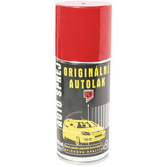 Kwasny Auto-K Color Škoda, oryginalna farba do samochodów w sprayu, 8125 czerwony dzik, 150 ml