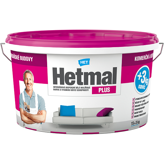Het Hetmal Plus farba malarska, 15 + 3 kg