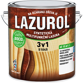 Lazurol 3w1 S1045 cienkowarstwowa lazura do drewna T000 naturalna 2,5 l