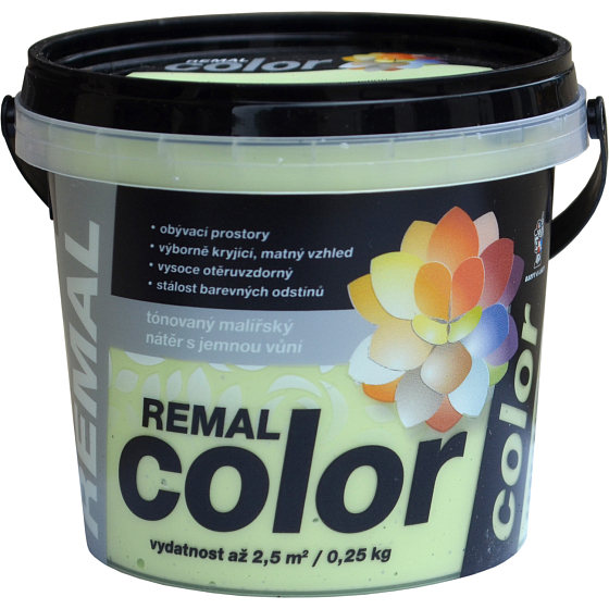 REMAL Color farba malarska do wnętrz 530 Mięta, 250 g