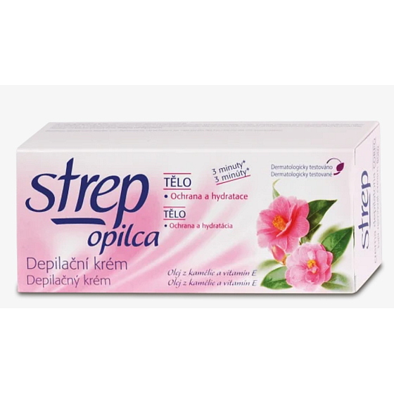 Opilca Strep depilacyjny krem do ciała z kamelii i witaminą E 100 ml