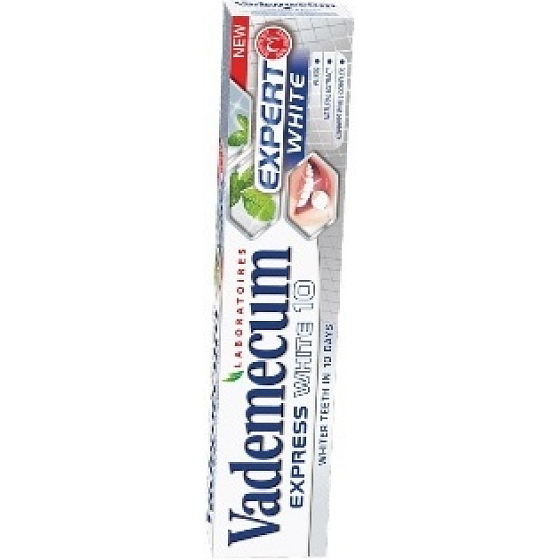 Vademecum Express White 10 Zubní pasta 75 ml