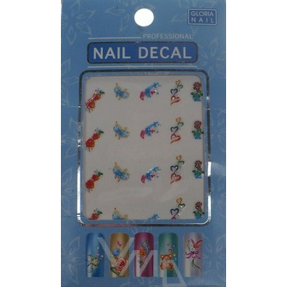 Absolute Cosmetics Nail Decal Gloria samolepicí obtisky na nehty 1 aršík