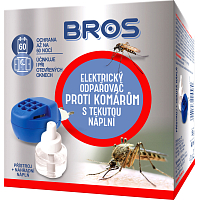 Bros Elektryczny odparacz przeciw komarom z cieczą, 40 ml