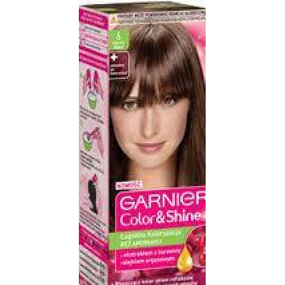 Garnier Color & Shine barva na vlasy 6.0 velmi světlá kaštanová