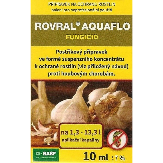 Basf Rovral Aquaflo přípravek proti houbovým chorobám a k moření česneku 10 ml