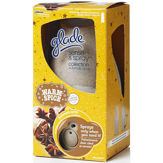 Glade Sense Warm Spice automatický osvěžovač vzduchu 18 ml sprej