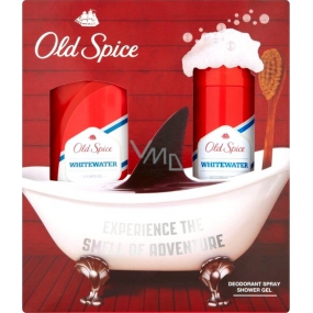 Old Spice White Water deodorant sprej pro muže 150 ml + sprchový gel 250 ml, kosmetická sada