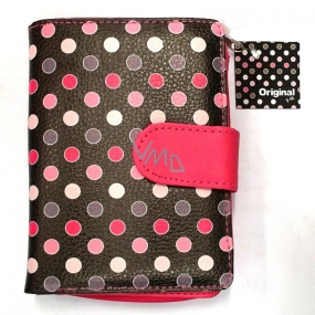 Albi Original Designová peněženka z koženky Puntíky, 10 x 13 cm