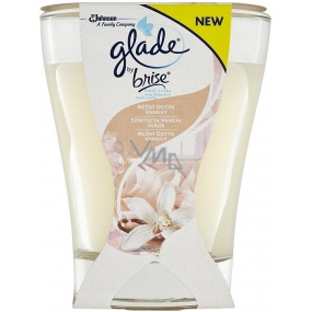 Glade by Brise Něžný dotyk vanilky vonná velká svíčka ve skle, doba hoření až 52 hodin 224 g