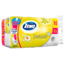 Zewa Deluxe Aqua Tube Camomile Comfort parfémovaný toaletní papír 3 vrstvý 150 útržků 16 kusů, rolička, kterou můžete spláchnout