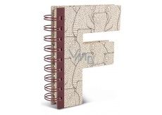 If Alphabooks Note Books Notatnik w kształcie litery F 91 x 14 x 124 mm