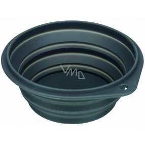 Trixie Miska cestovní, silikonová, skládací šedá, průměr 18 cm, 1 l