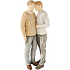 Arora Design Oddany figura ojciec i syn/mężczyzna Para Figurka z żywicy 27 cm