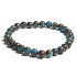 Jaspies Cloisonne Blue bransoletka elastyczna naturalny kamień, kuleczka 6 mm / 16 - 17 cm