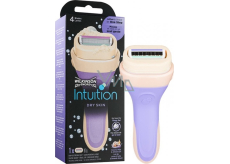 Wilkinson Intuition Dry Skin Mleko kokosowe i olej migdałowy maszynka do golenia 4 ostrza dla kobiet + głowica zamienna 1 szt
