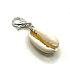 Muszla Kauri amulet naturalny 21 x 15 mm szczęście - płodność, 1 sztuka