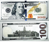 Talisman postrzebrzena dolarowa banknot 100 USD 1