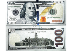 Talisman postrzebrzena dolarowa banknot 100 USD 1