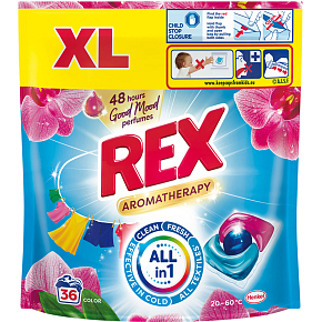 REX kapsuły do prania Aromatherapy Orchid Color 36 prań, 432g