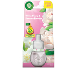 Air Wick Essential Oils White Peony & Jasmine Blossom - Pivoňka a jasmínový květ elektrický osvěžovač náhradní náplň 19 ml
