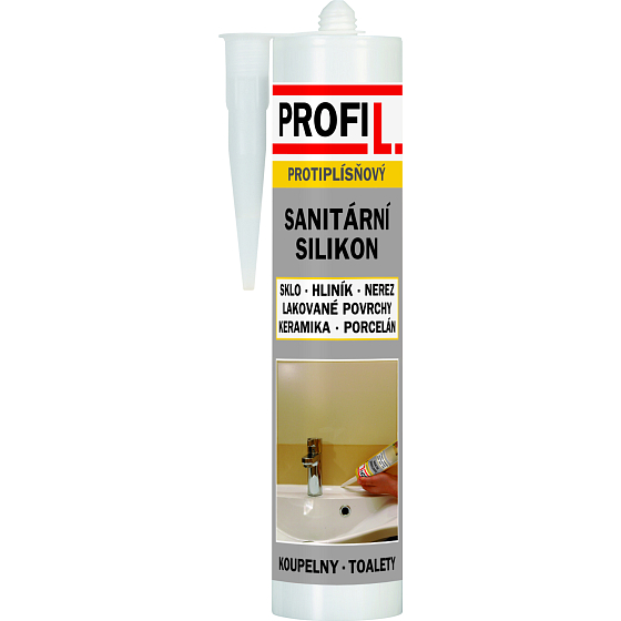 Profil silikon sanitarny, biały, 310 ml