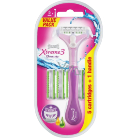 Wilkinson Xtreme3 Beauty Hybrid maszynka do golenia dla kobiet, 5 sztuk