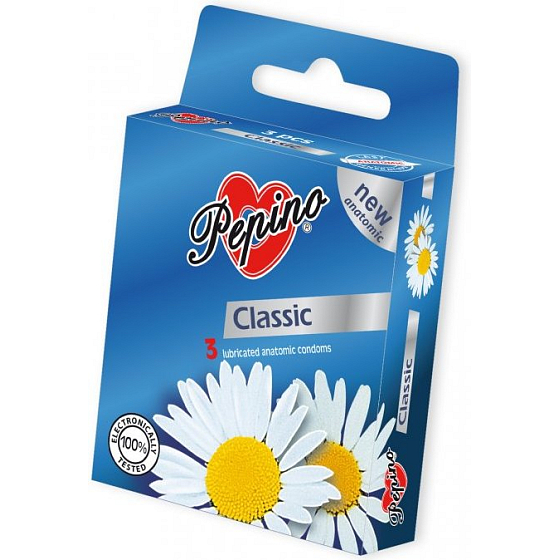 Pepino Classic prezerwatywy z naturalnego lateksu 3 sztuki