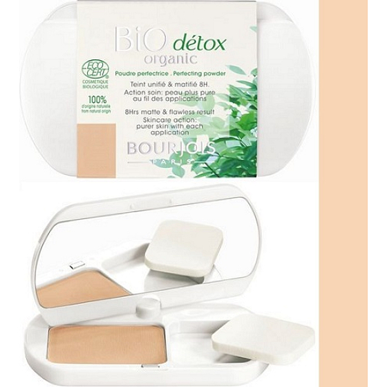 Bourjois Bio Détox Organic Perfecting Powder kompaktní pudr 51 Vanille Clair 9 g