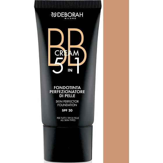 Deborah Milano BB Cream Foundation 5 in1 BB krém 04 Apricot 30 ml