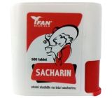 Fan Sacharin Sztuczny słodzik 500 tabletek w dozowniku 30 g