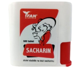 Fan Sacharin Sztuczny słodzik 500 tabletek w dozowniku 30 g