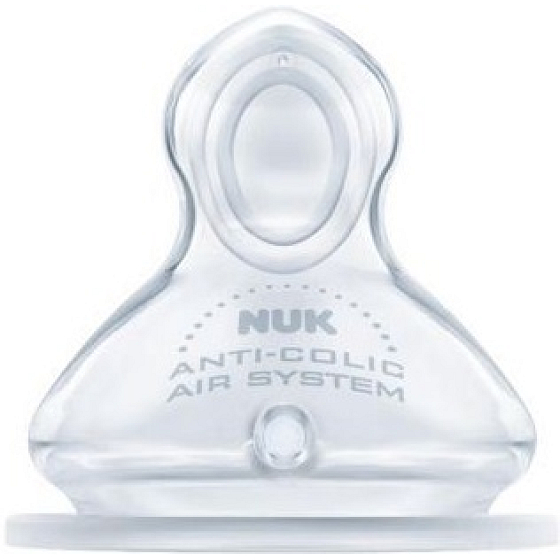 Nuk First Choice Plus silikonová savička na mléko 6-18 měsíců velikost 2 M středně velký otvor