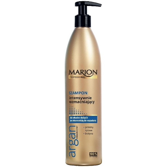 Marion Professional Intensive Strengthening Olej arganowy silnie wzmacniający szampon do słabych włosów z tendencją do wypadania 400 g