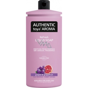 Authentic Toya Aroma Winogrona & Grejpfrut płynne mydło uzupełniające 600 ml Authentic Toya Aroma Winogrona & Grejpfrut płynne mydło uzupełniające 600 ml