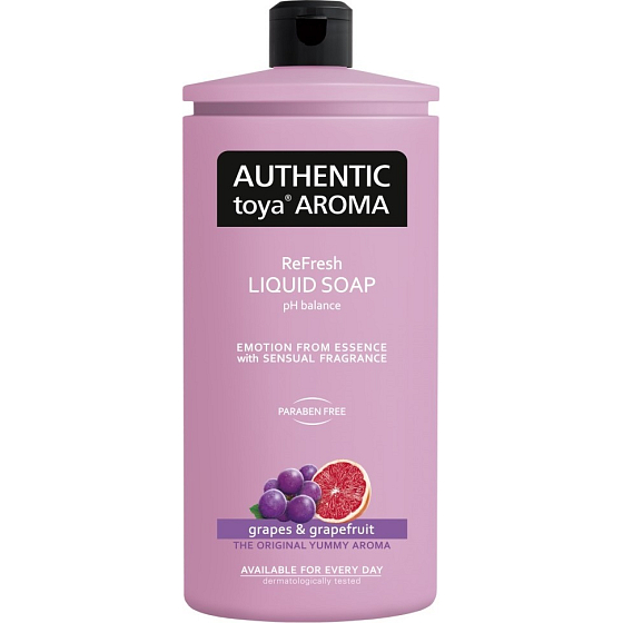 Authentic Toya Aroma Winogrona & Grejpfrut płynne mydło uzupełniające 600 ml