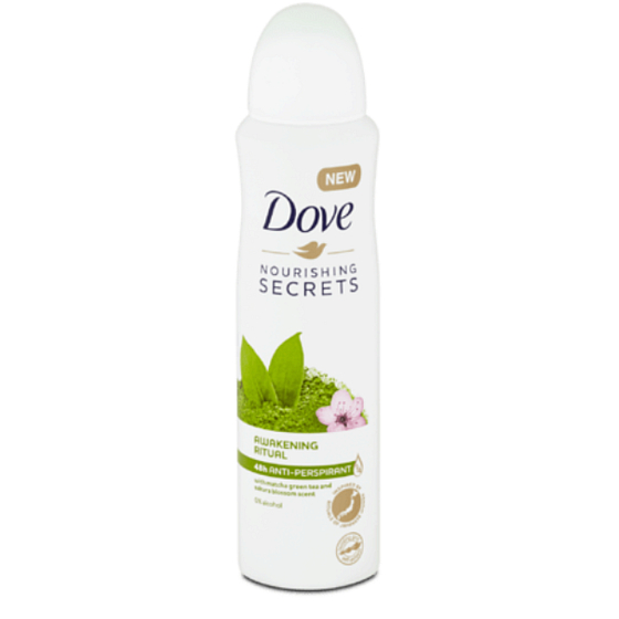 Dove Nourishing Secrets Awakening Ritual Matcha Tea & Sakura - Zelený čaj a třešňový květ antiperspirant deodorant sprej s 48hodinovým účinkem pro ženy 150 ml