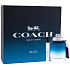 Coach Blue toaletní voda pro muže 60 ml + toaletní voda pro muže miniatura 7 ml, dárková sada pro muže