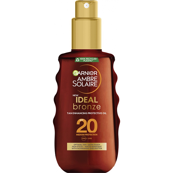 Garnier Ambre Solaire Ideal Bronze OF20 olej na opalování 150 ml