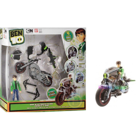 Bandai Namco Ben 10 Ultimate Alien motorka s figurkou 1 kus, doporučený věk 4+