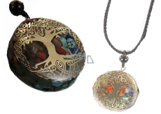 Orgonit amulet, Drzewo życia, generator energii, naturalny kamień (7 czakr) + żywica epoksydowa + sznurek 22 g