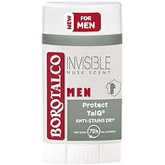 Borotalco Men Invisible Musk Scent dezodorant w sztyfcie dla mężczyzn 40 ml