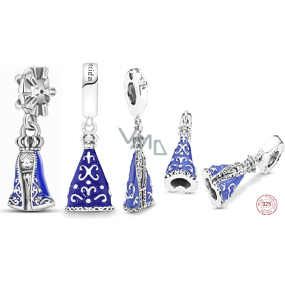 Charm Srebrny 925 Religijne Cuda Nossa Senhora Aparacida, zawieszka na bransoletkę Charm Srebrny 925 Religijne Cuda Nossa Senhora Aparacida, zawieszka na bransoletkę