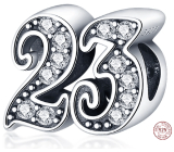Charm Srebrna 925, 23 rocznica, koralik na bransoletkę