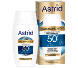 Astrid Hyaluronic Gold vyhlazující pleťový fluid proti vráskám SPF50 denní 50 ml